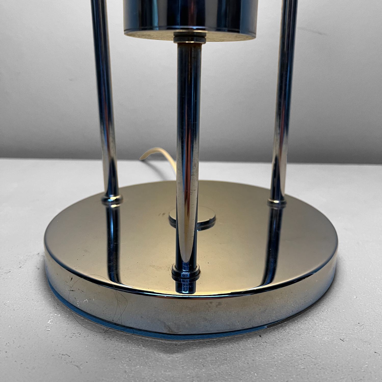 Solken Leuchten Globes Table Lamp Silver 70s