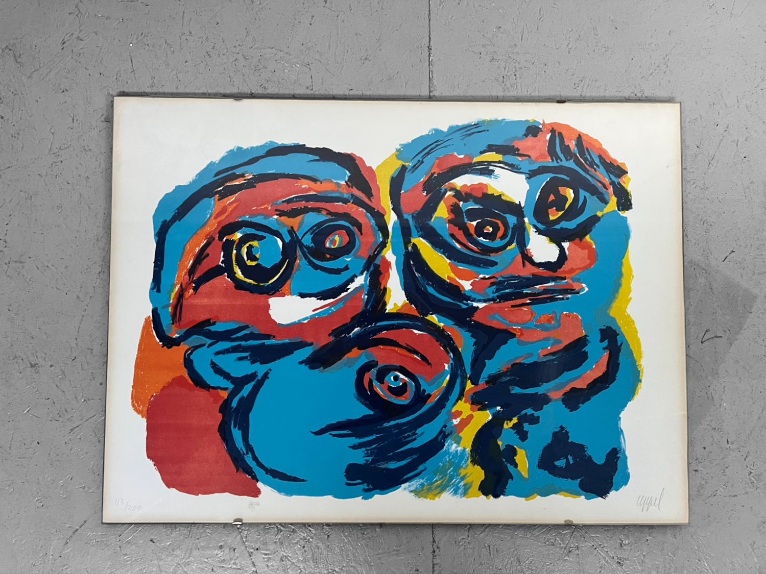Originele Litho Karel Appel jaren '60