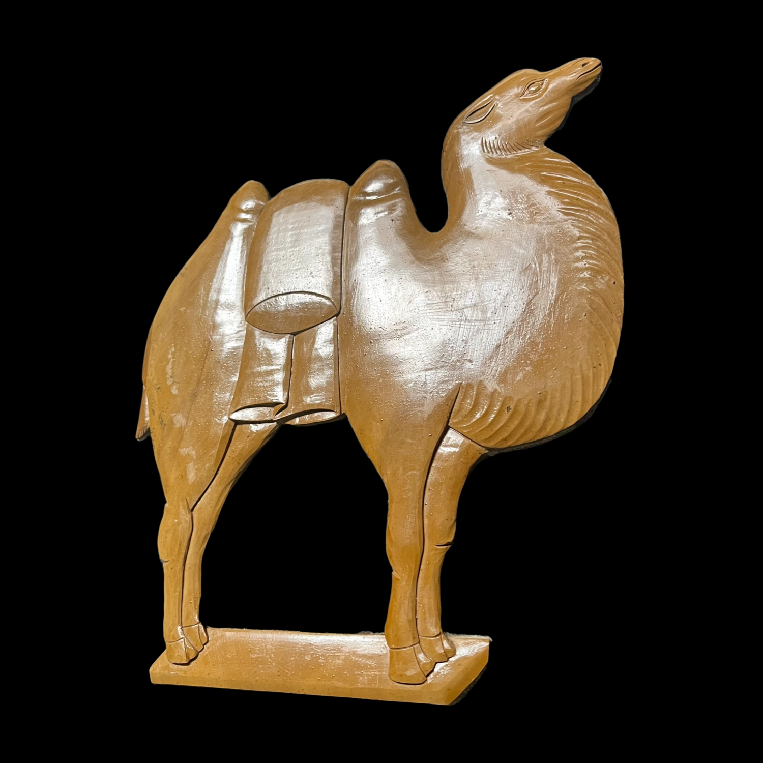 Mid Century set of wooden panels 'Animals', China