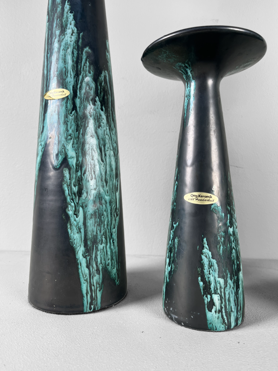 Set van 3 vazen/kandelaars van Otto Keramik Duitsland