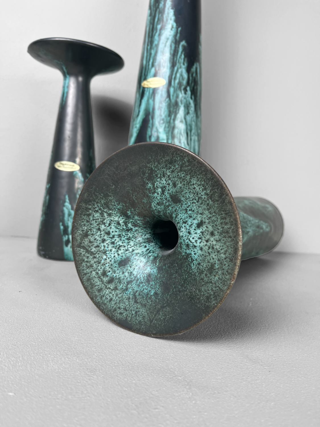 Set van 3 vazen/kandelaars van Otto Keramik Duitsland