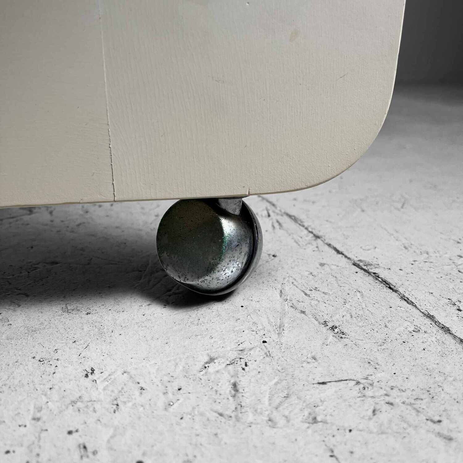 Space Age Coffee Table with rotating snack tray, 70s, Germany