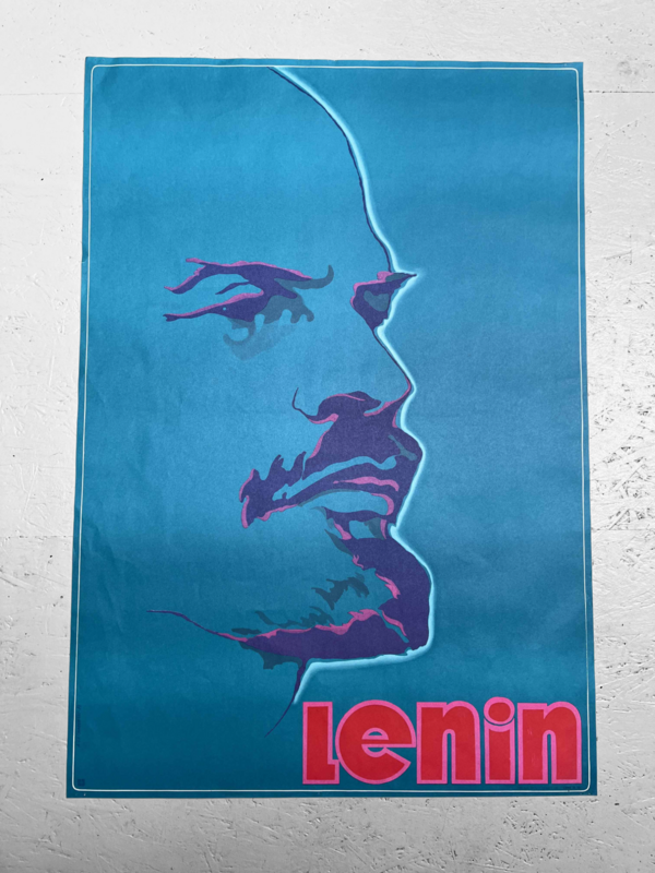 Zeldzame affiche Lenin, Antoni Cetnarowski, 1977, Polen