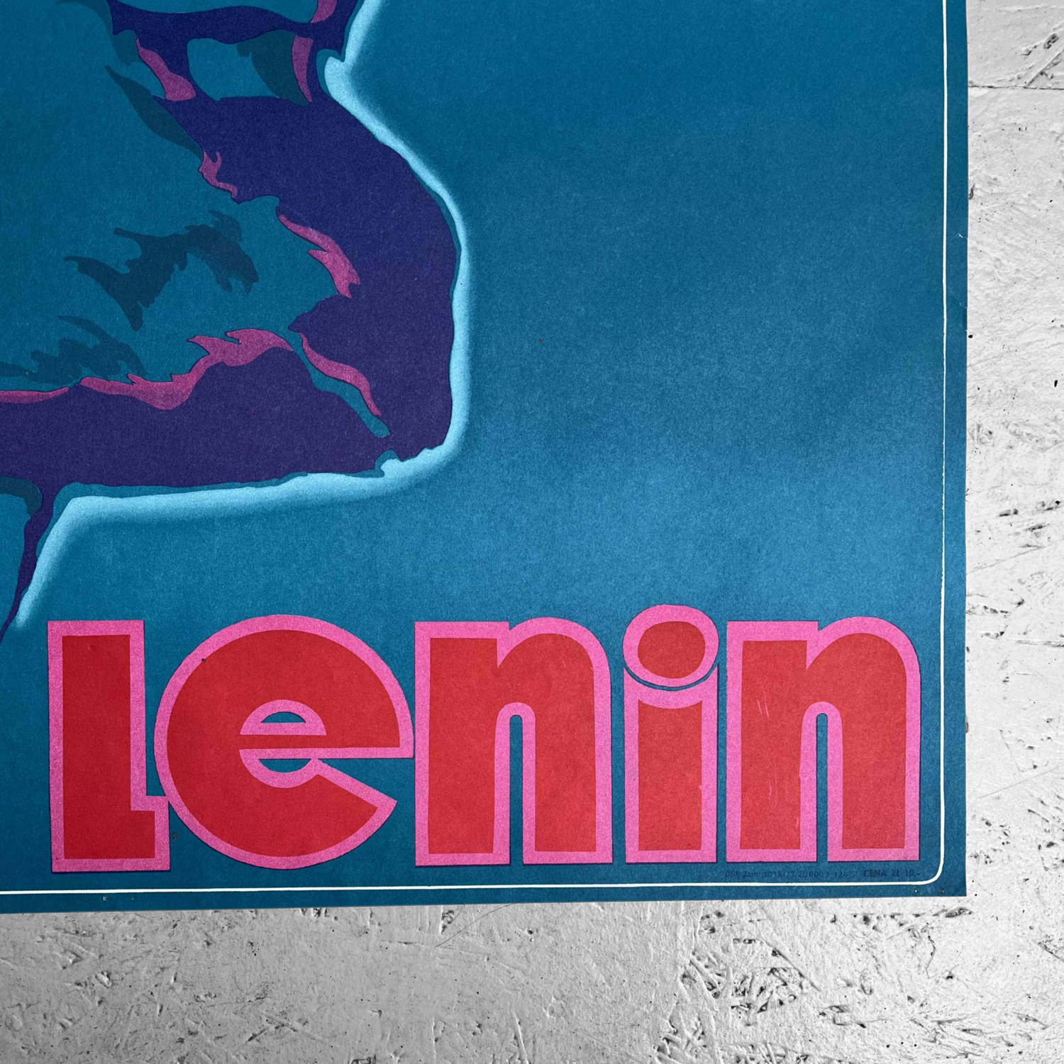 Rare poster Lenin, Antoni Cetnarowski, 1977, Poland