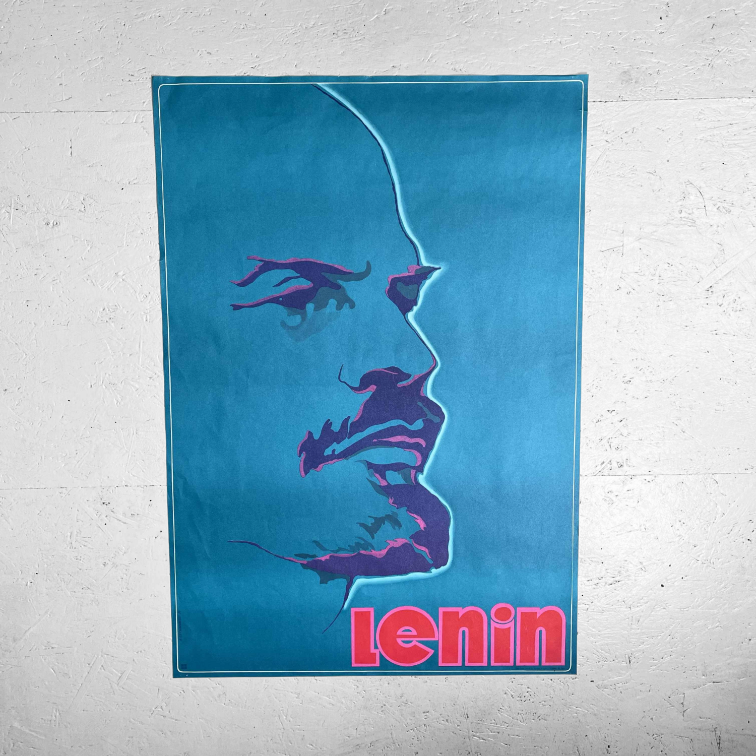 Rare poster Lenin, Antoni Cetnarowski, 1977, Poland