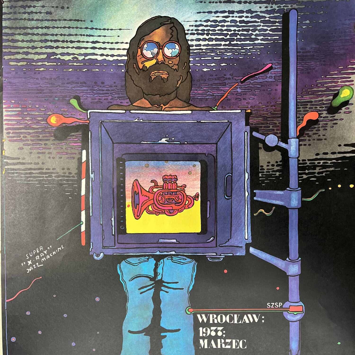 Zeldzame affiche Jazz on the Oder River '73, Wroclaw, Poland