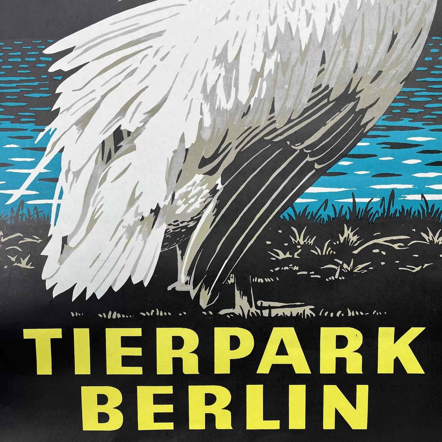 Vintage affiche Tierpak Berlin Pelikaan 1978 Kurt Walter