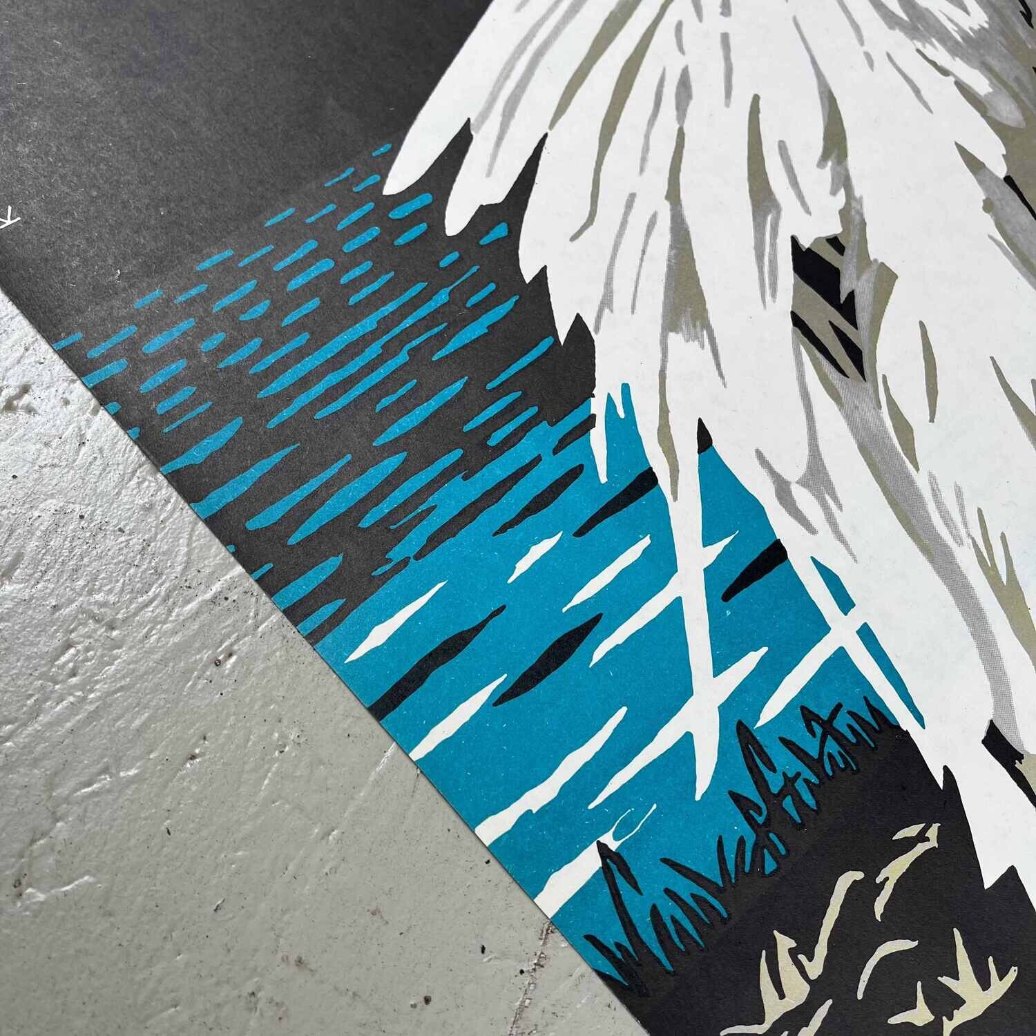Vintage affiche Tierpak Berlin Pelikaan 1978 Kurt Walter
