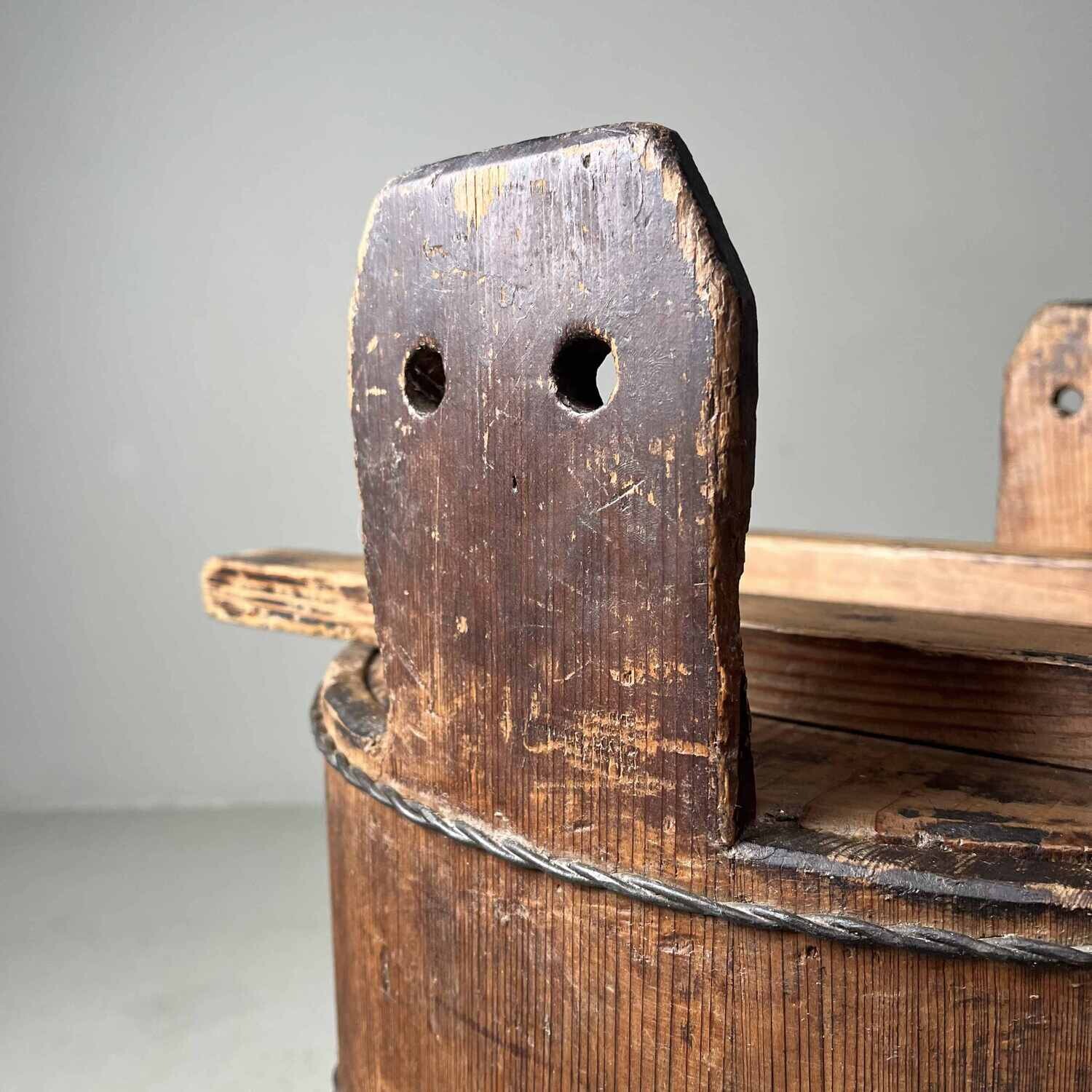 Set antieke houten emmers Japan jaren '20-'30