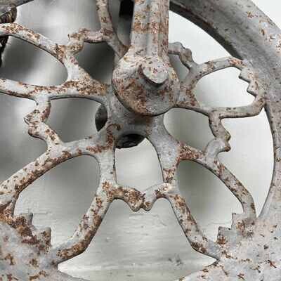 Metal Antique Pulley with Rope, Japan, ca. 1890