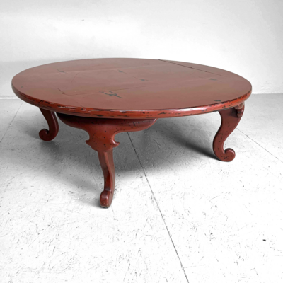 Japanese Negoro Lacquer Chabudai Wabi Sabi Table Meiji Era