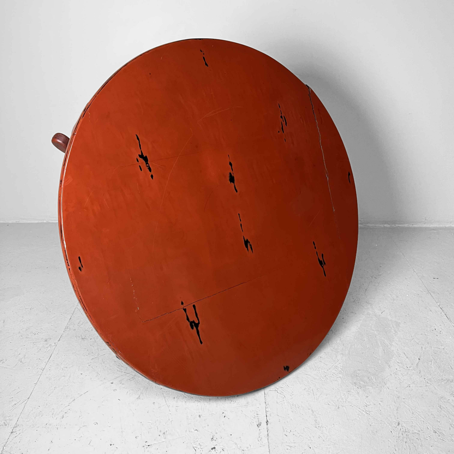 Japanese Negoro Lacquer Chabudai Wabi Sabi Table Meiji Era