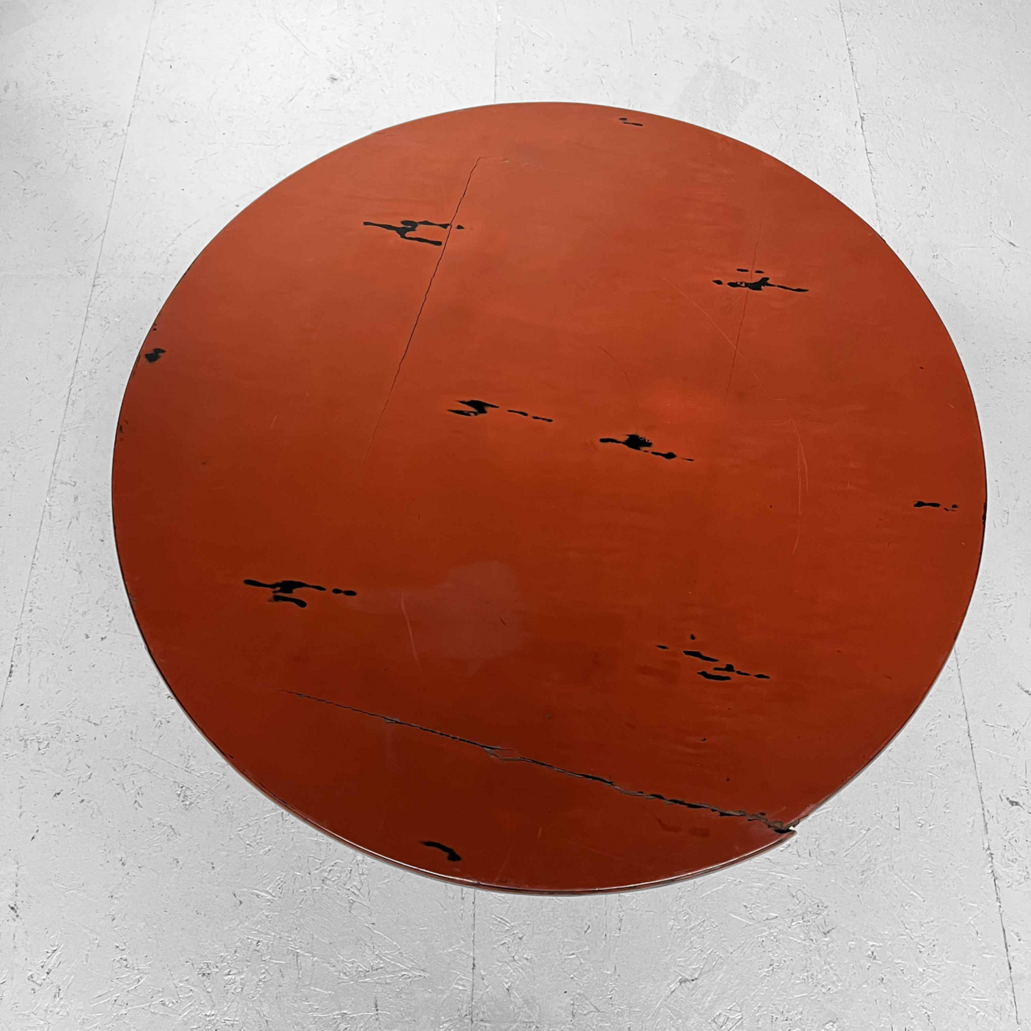 Japanese Negoro Lacquer Chabudai Wabi Sabi Table Meiji Era