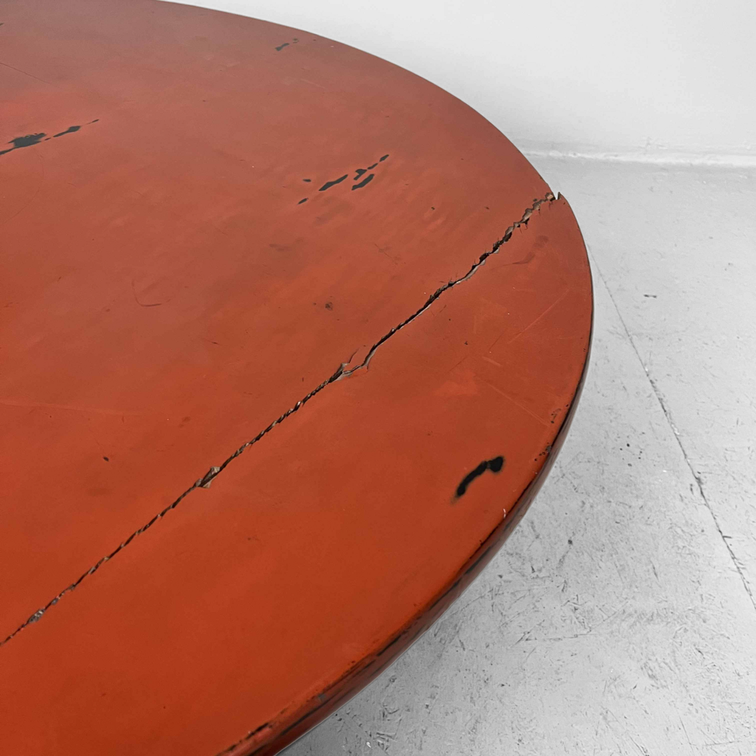 Japanese Negoro Lacquer Chabudai Wabi Sabi Table Meiji Era