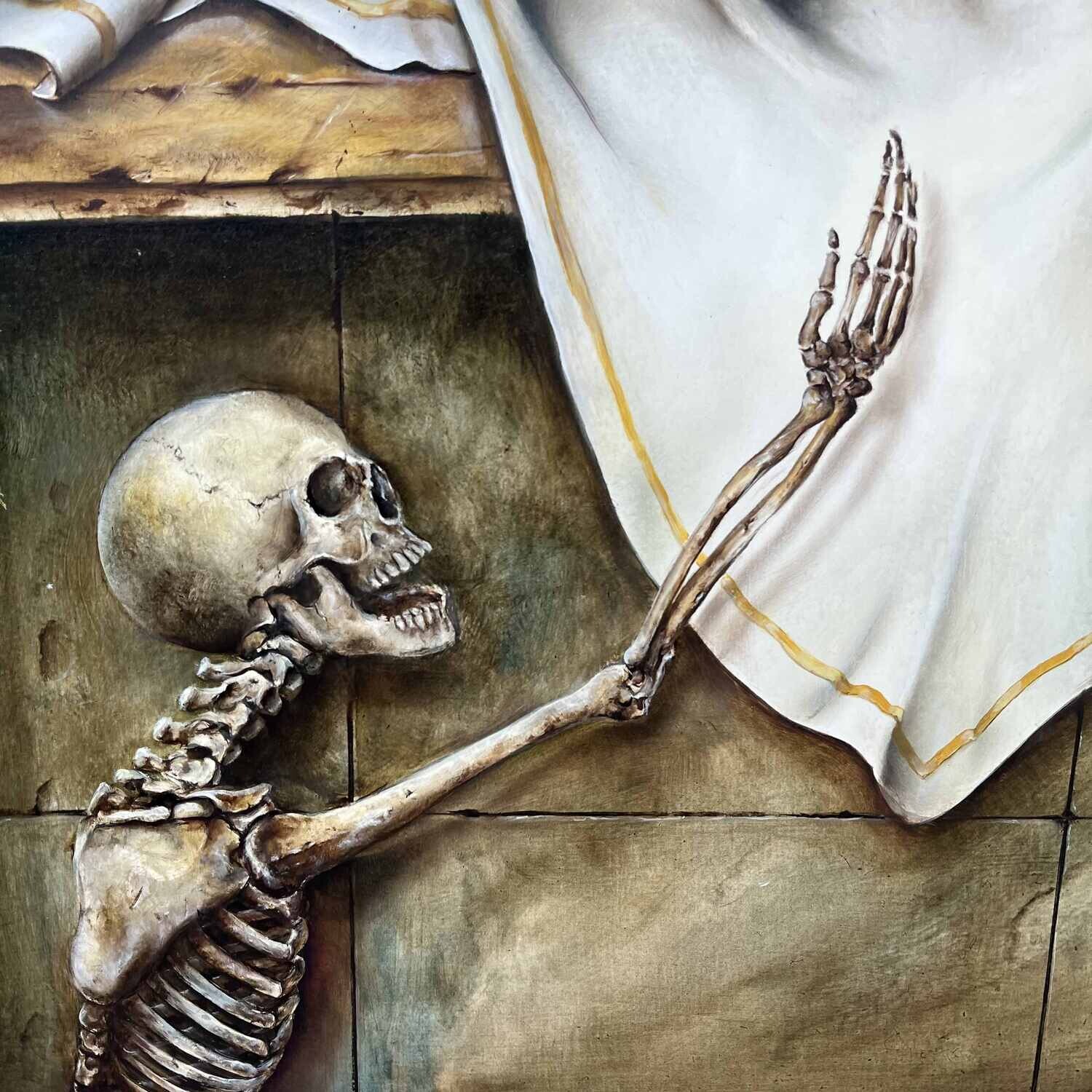 Original Surrealist painting Joseph Laureys (1944-2020)