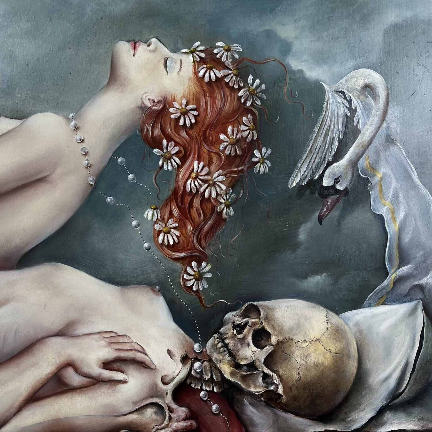 Original Surrealist painting Joseph Laureys (1944-2020)