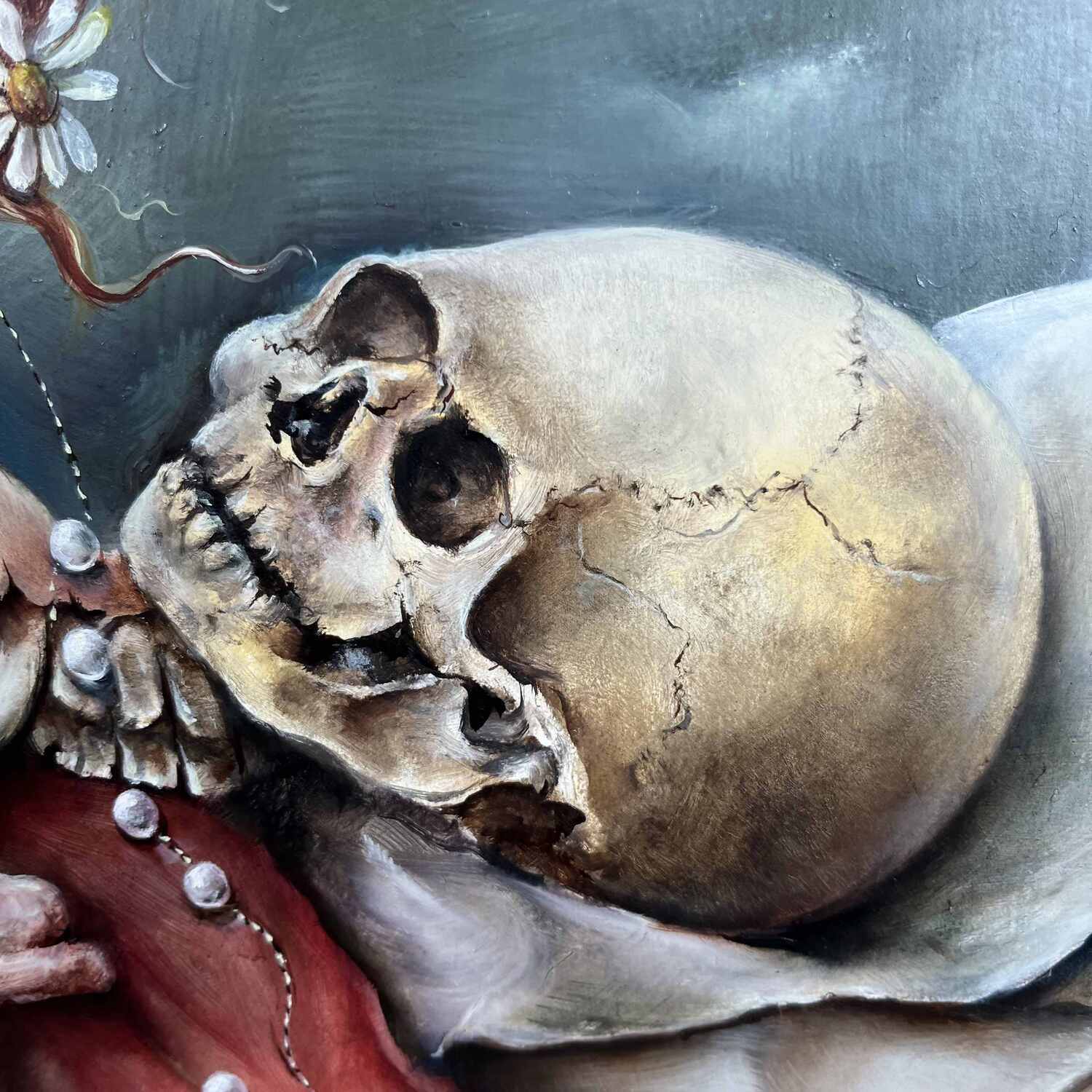 Original Surrealist painting Joseph Laureys (1944-2020)