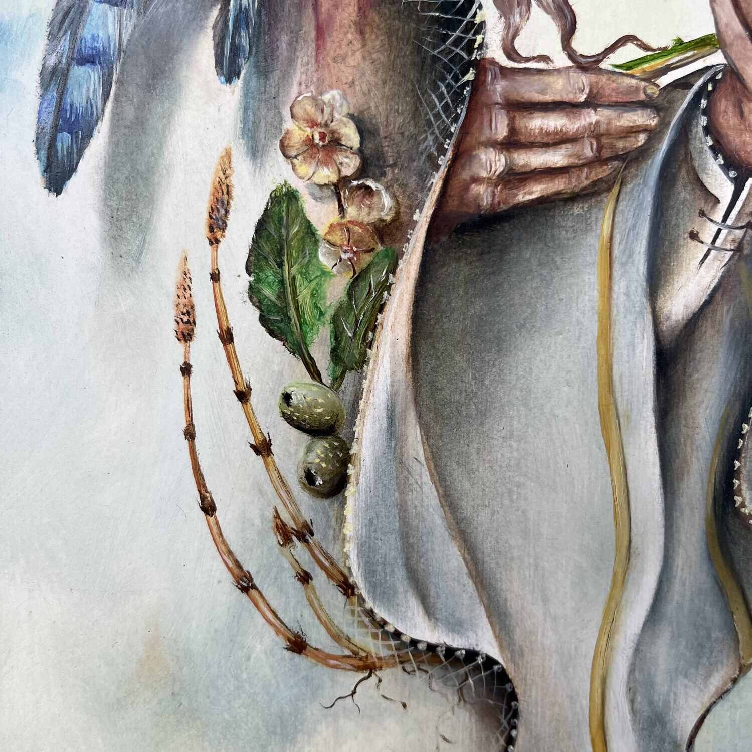 Original Surrealist painting Joseph Laureys (1944-2020)