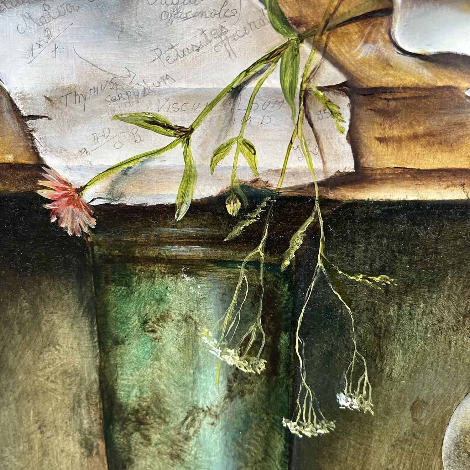 Original Surrealist painting Joseph Laureys (1944-2020)