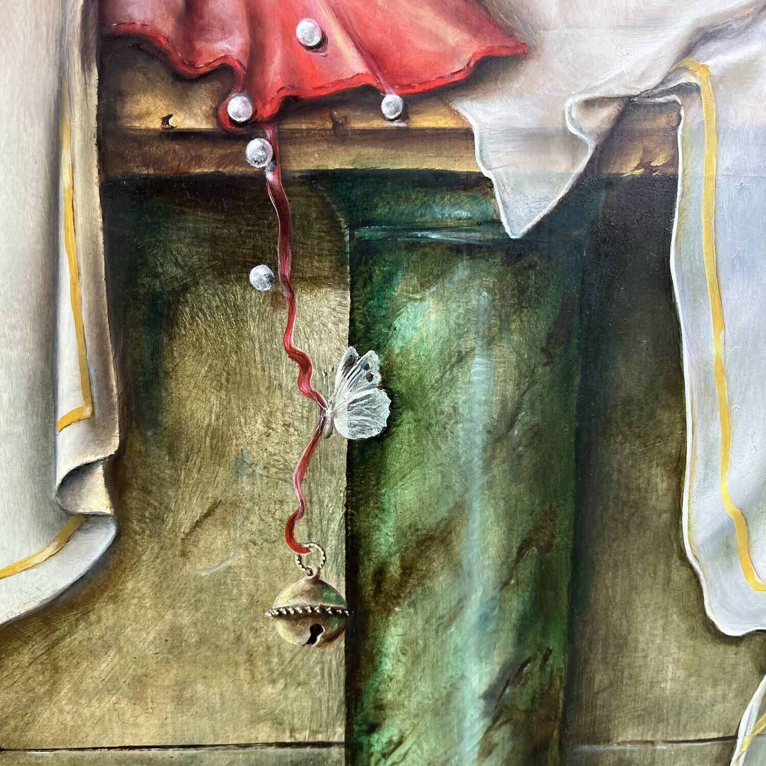 Original Surrealist painting Joseph Laureys (1944-2020)