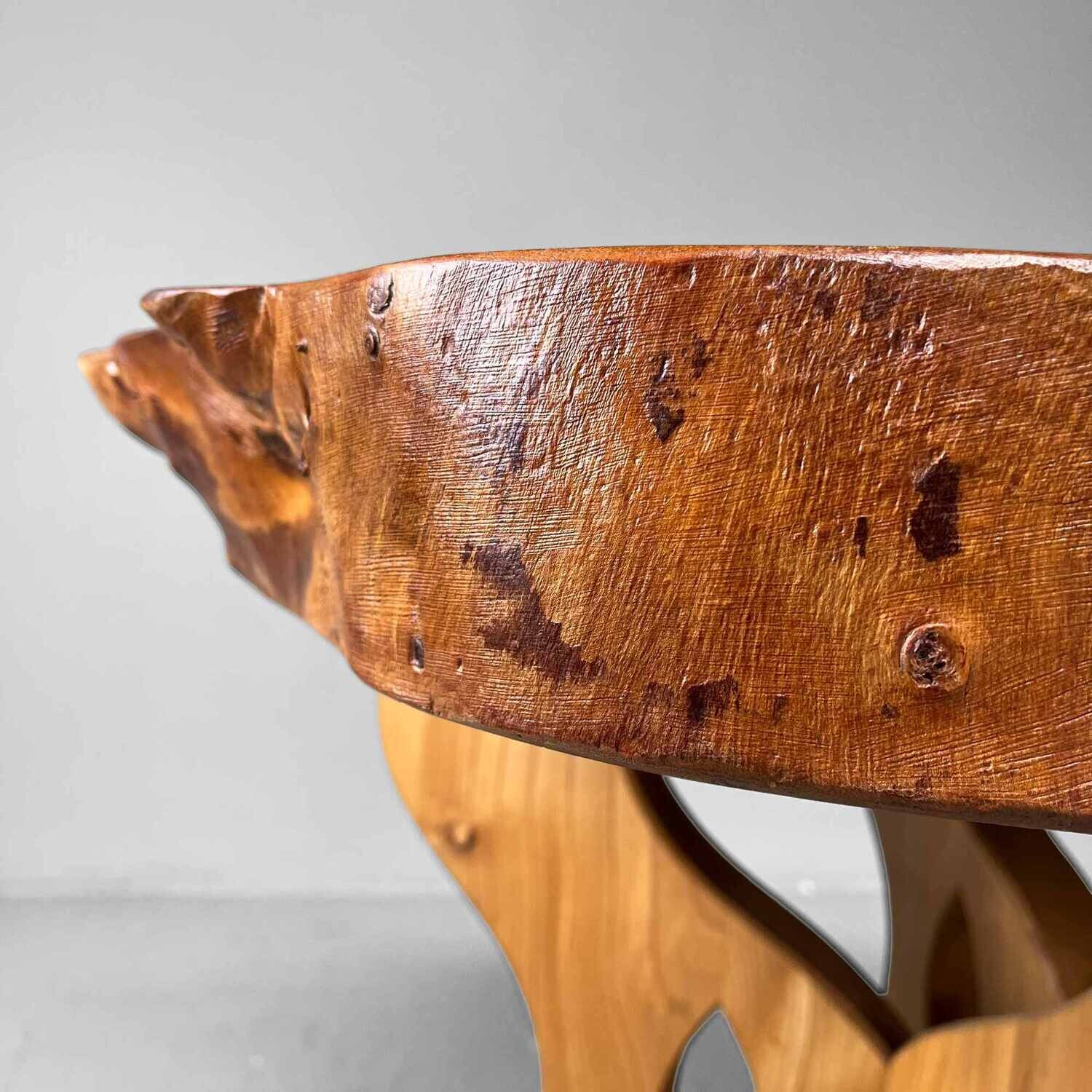 Wabi Sabi Burl Wood Tree Table