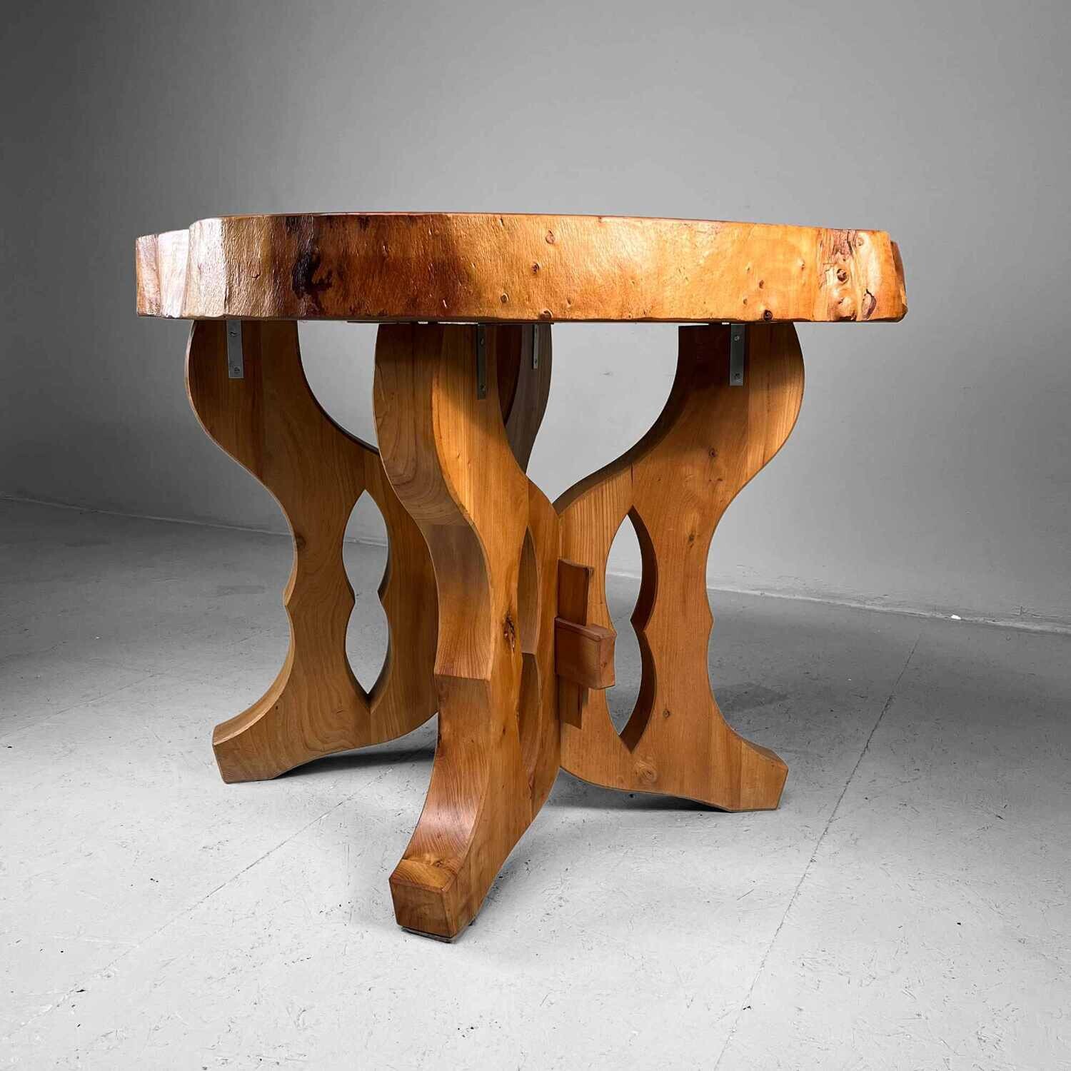 Wabi Sabi Burl Wood Tree Table