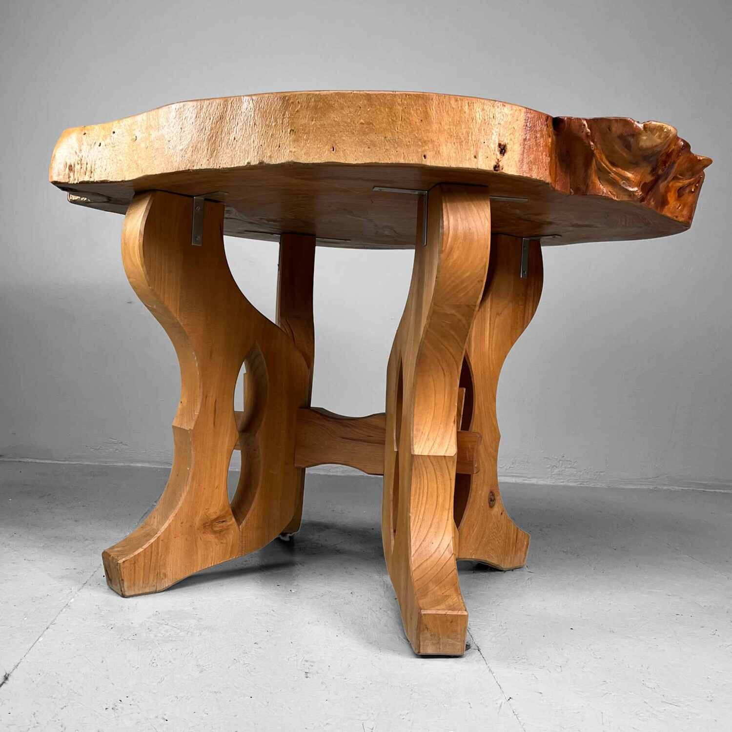 Wabi Sabi Burl Wood Tree Table