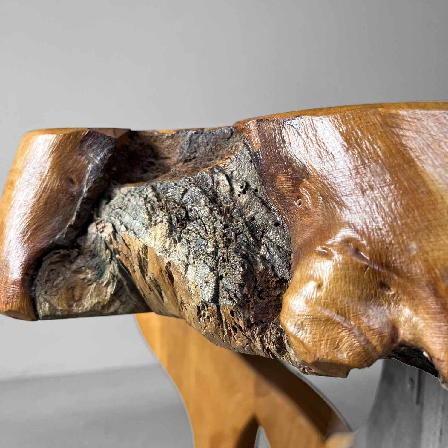 Wabi Sabi Burl Wood Tree Table