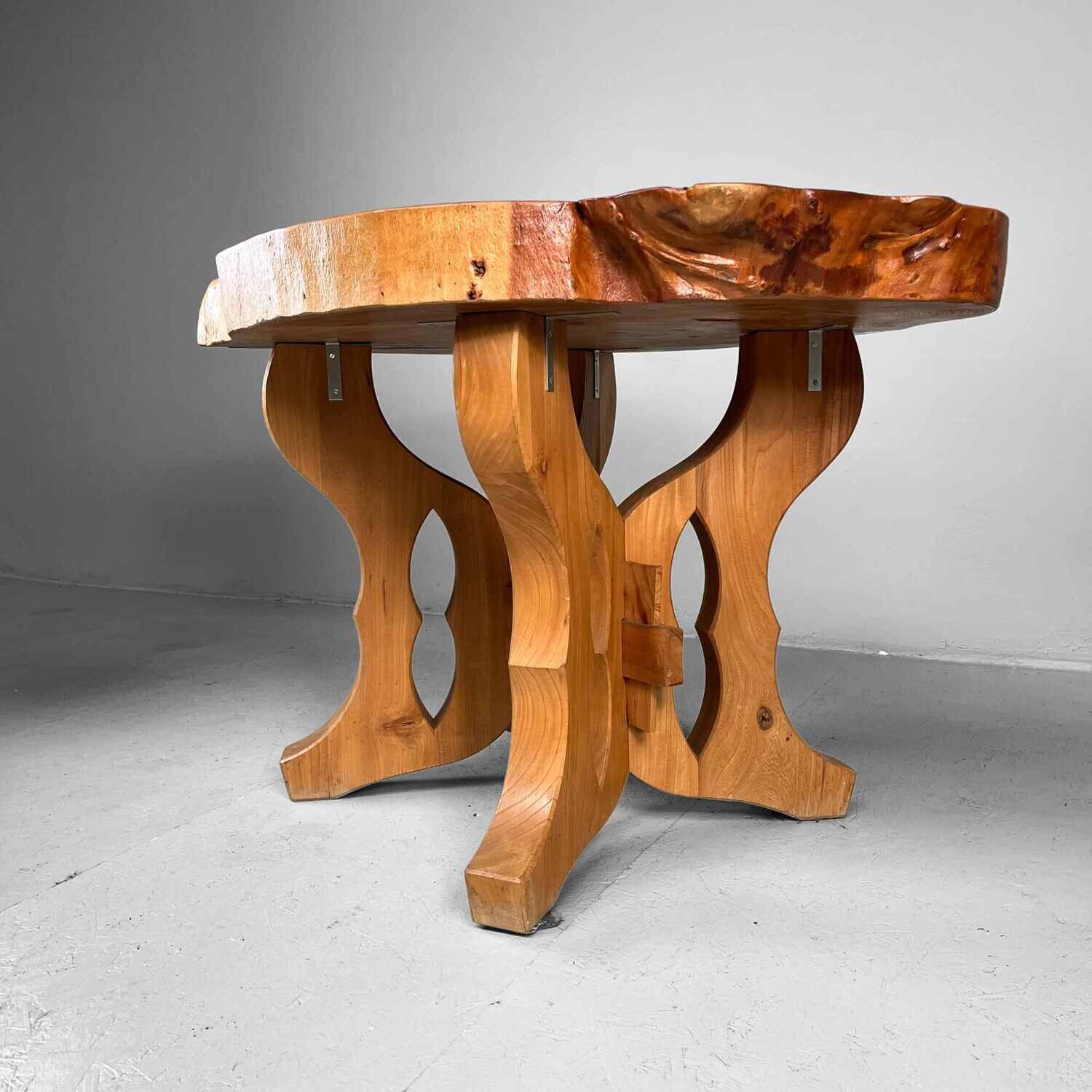 Wabi Sabi Burl Wood Tree Table