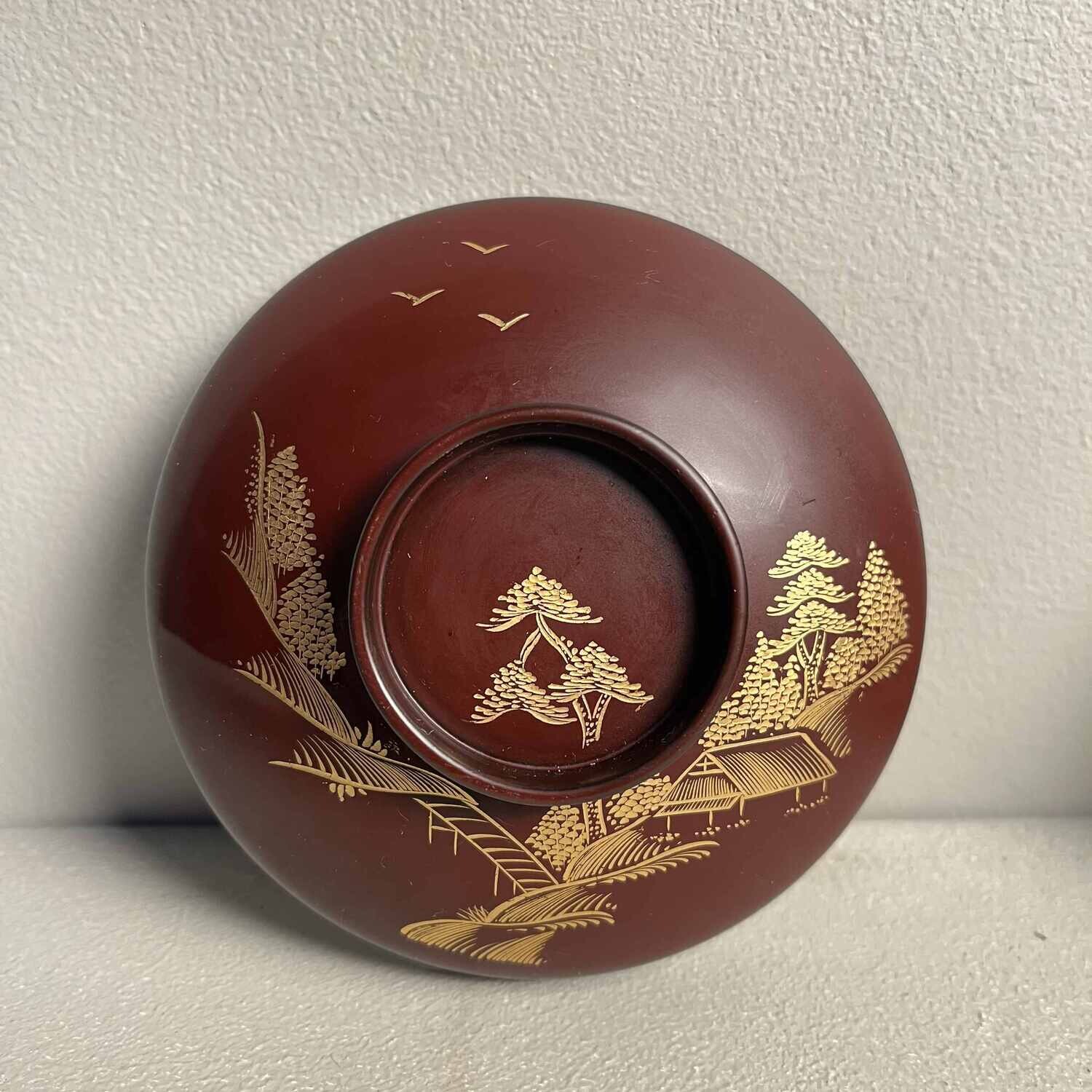 'Landscape' Set of 2 Rice Bowls Japan Shōwa 昭和時代