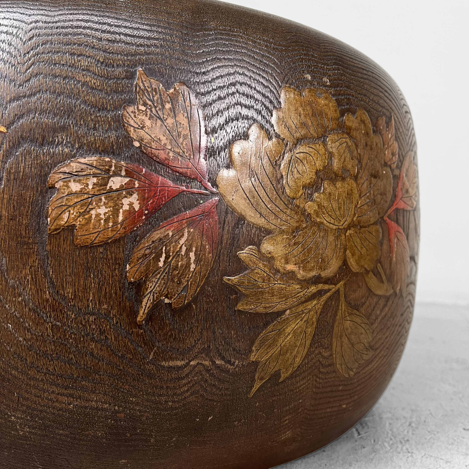 Traditional Kiri Makie Hibachi Meiji Era, Japan.