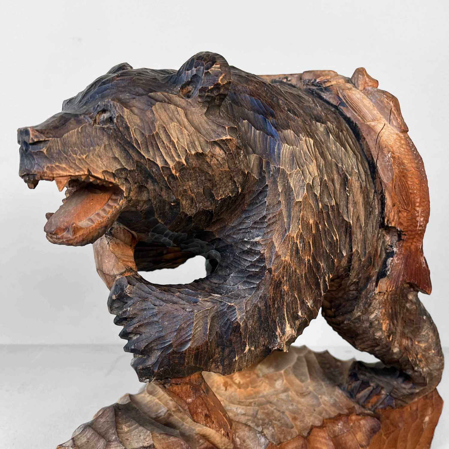 Wooden Bear Hokkaido Kibori Kuma 木彫り熊 Japan Wooden Bear Hokkaido Kibori Kuma 木彫り熊 Japan