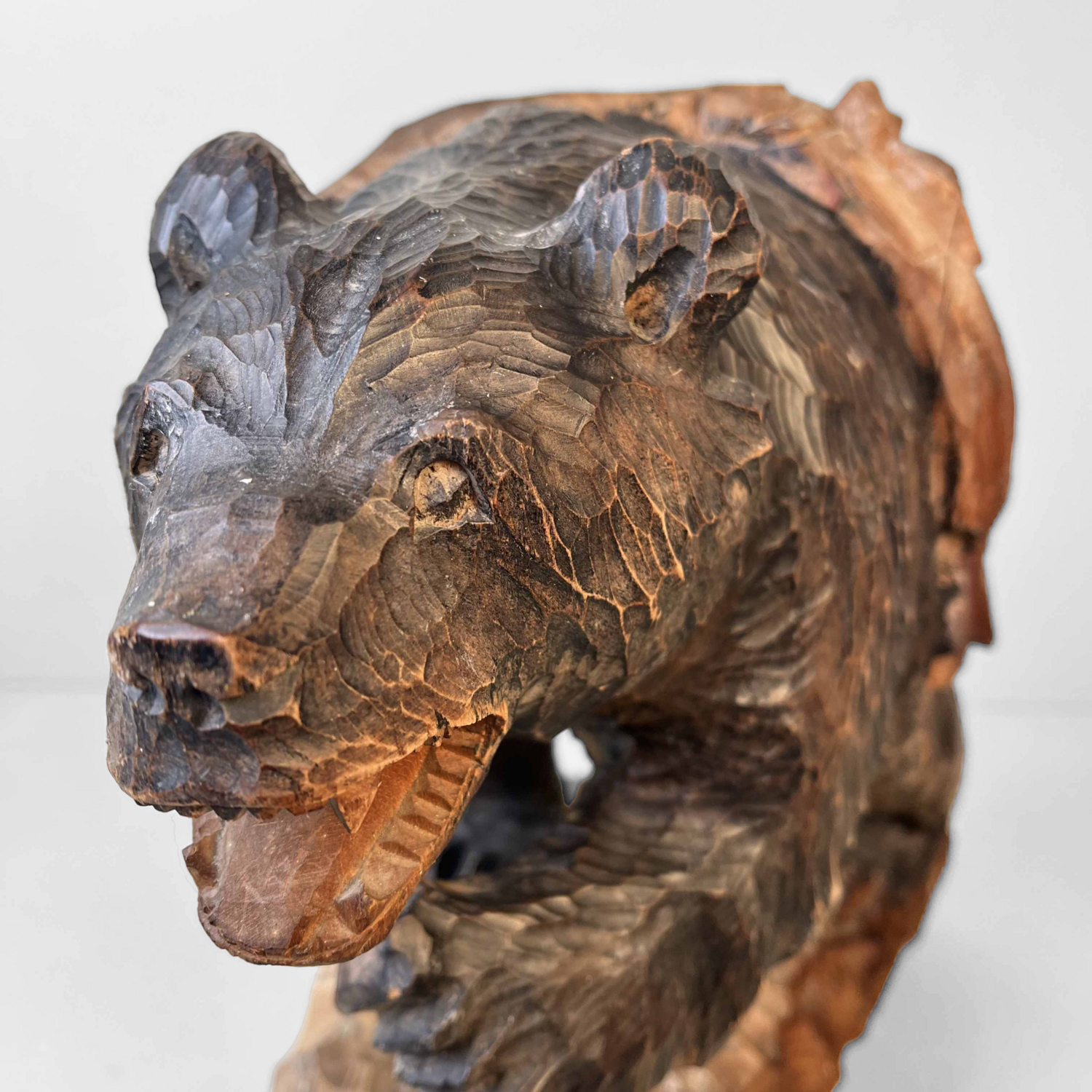 Wooden Bear Hokkaido Kibori Kuma 木彫り熊 Japan Wooden Bear Hokkaido Kibori Kuma 木彫り熊 Japan