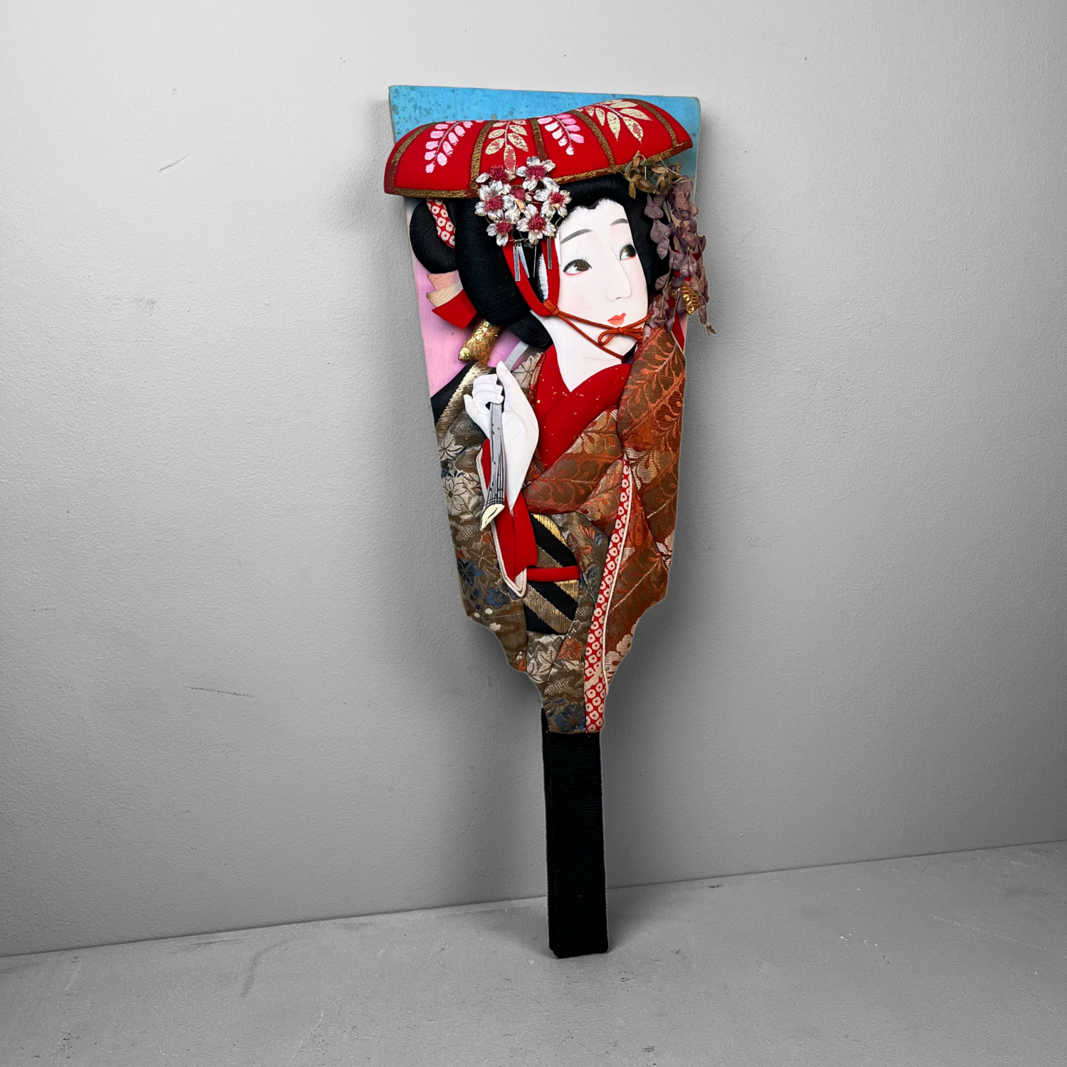 Traditionele Japanse Hagoita Geisha, jaren '60