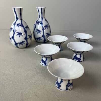 Vintage Sake set 'Bamboe' Japan