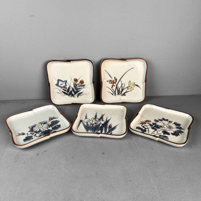 Set Vintage Keramieken Schaaltjes Japan