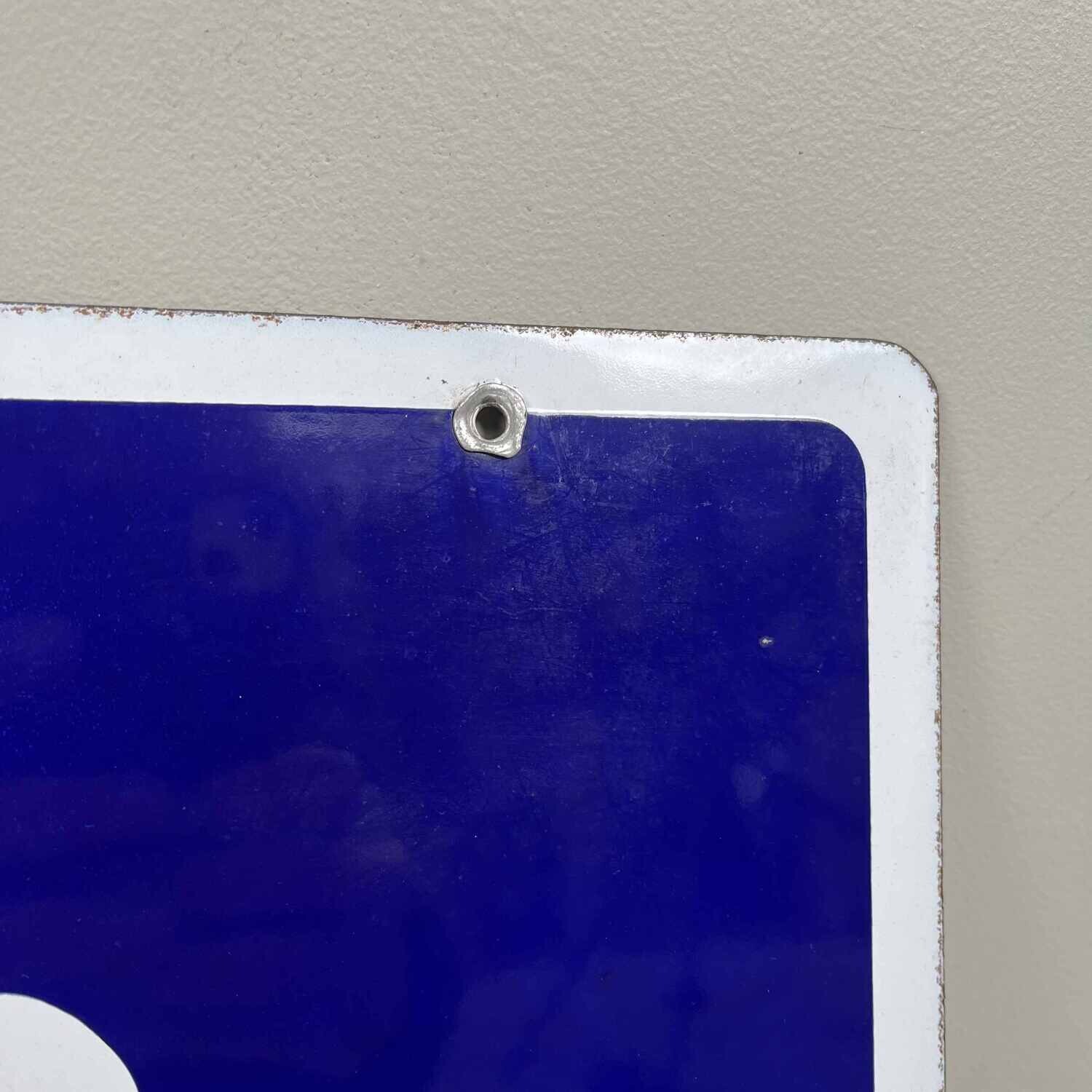 Japanese Metal Sign 'Salt' 1984