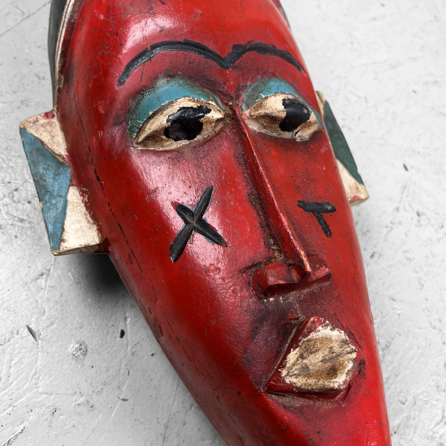 Set Vintage Guro Maskers Ivoorkust Set Vintage Guro Maskers Ivoorkust