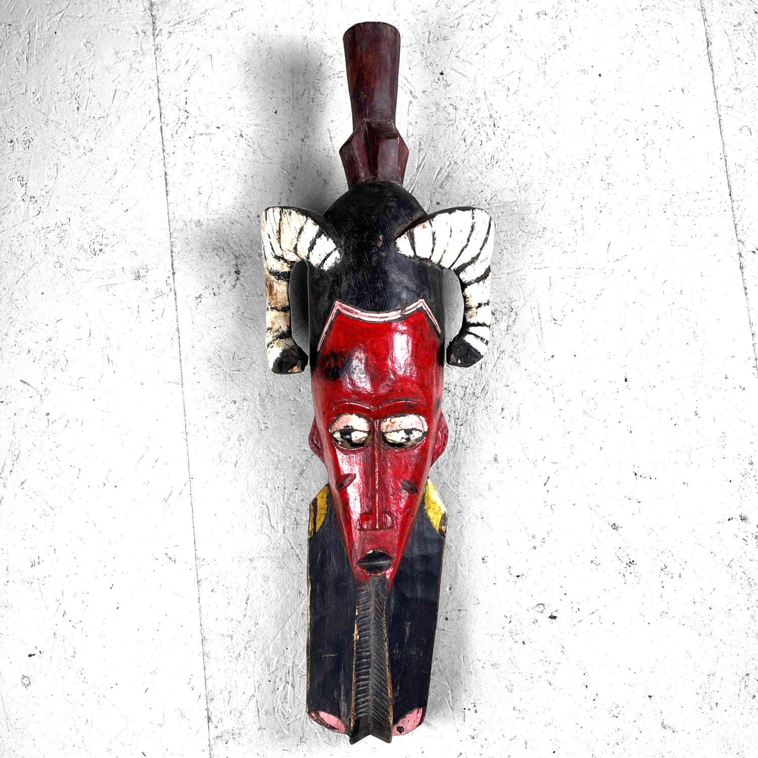 Set Vintage Guro Maskers Ivoorkust Set Vintage Guro Maskers Ivoorkust