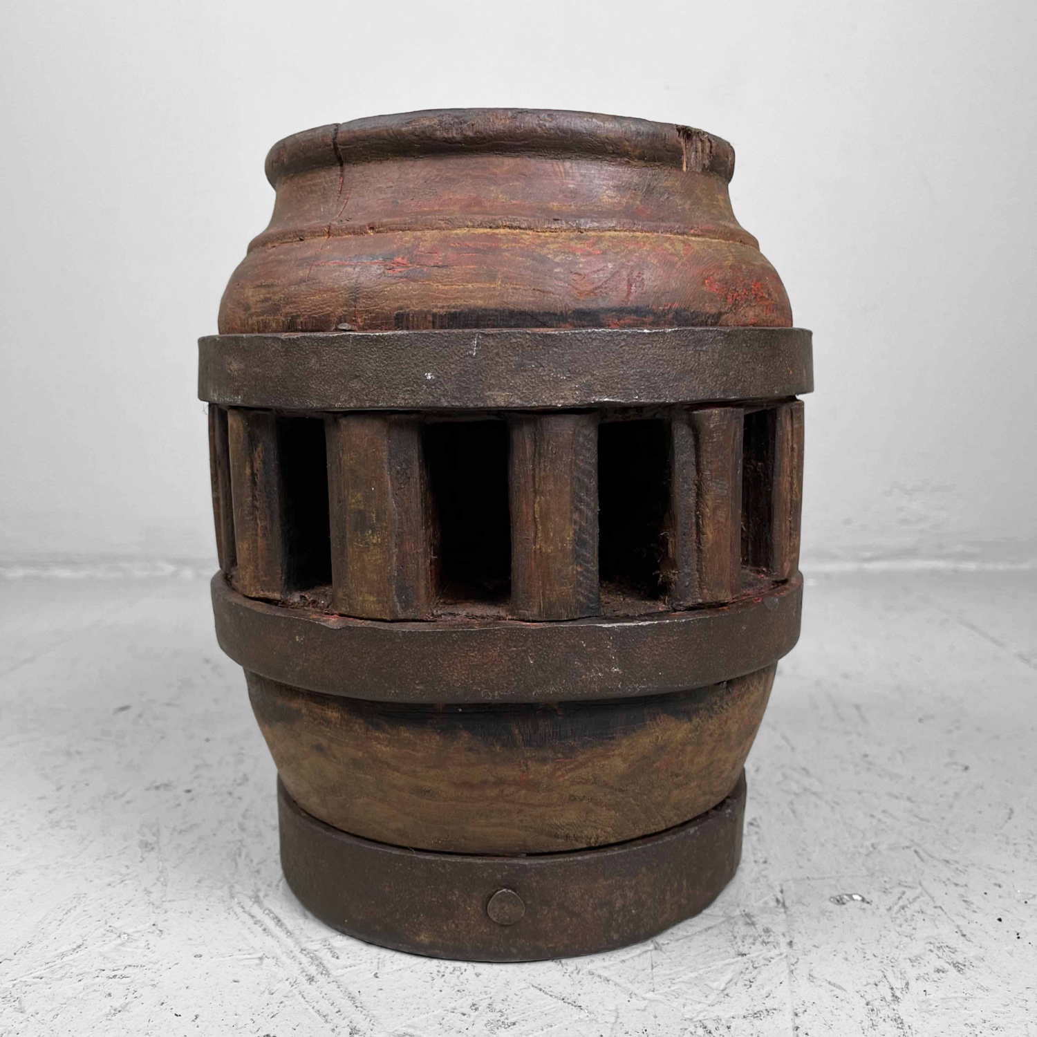 Antique Wooden Wheel Hub Japan.