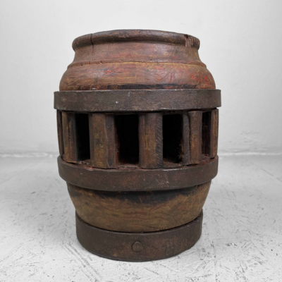 Antique Wooden Wheel Hub Japan.