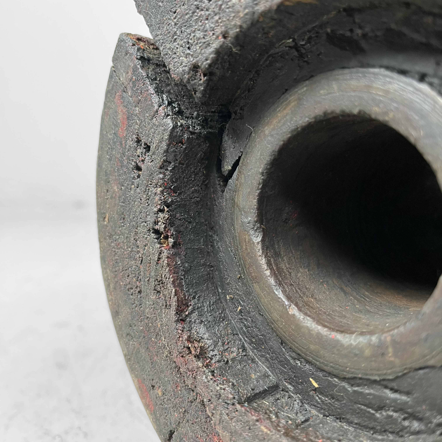 Antique Wooden Wheel Hub Japan.