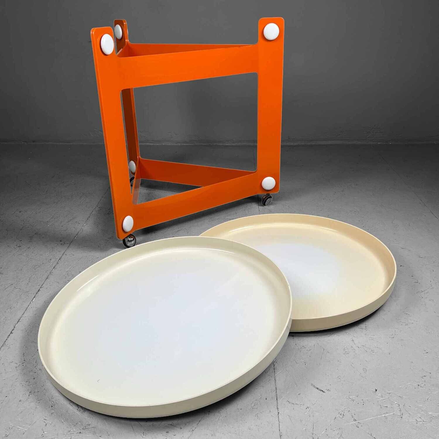 Space Age Trolley by Luigi Massoni for Guzzini, Italy