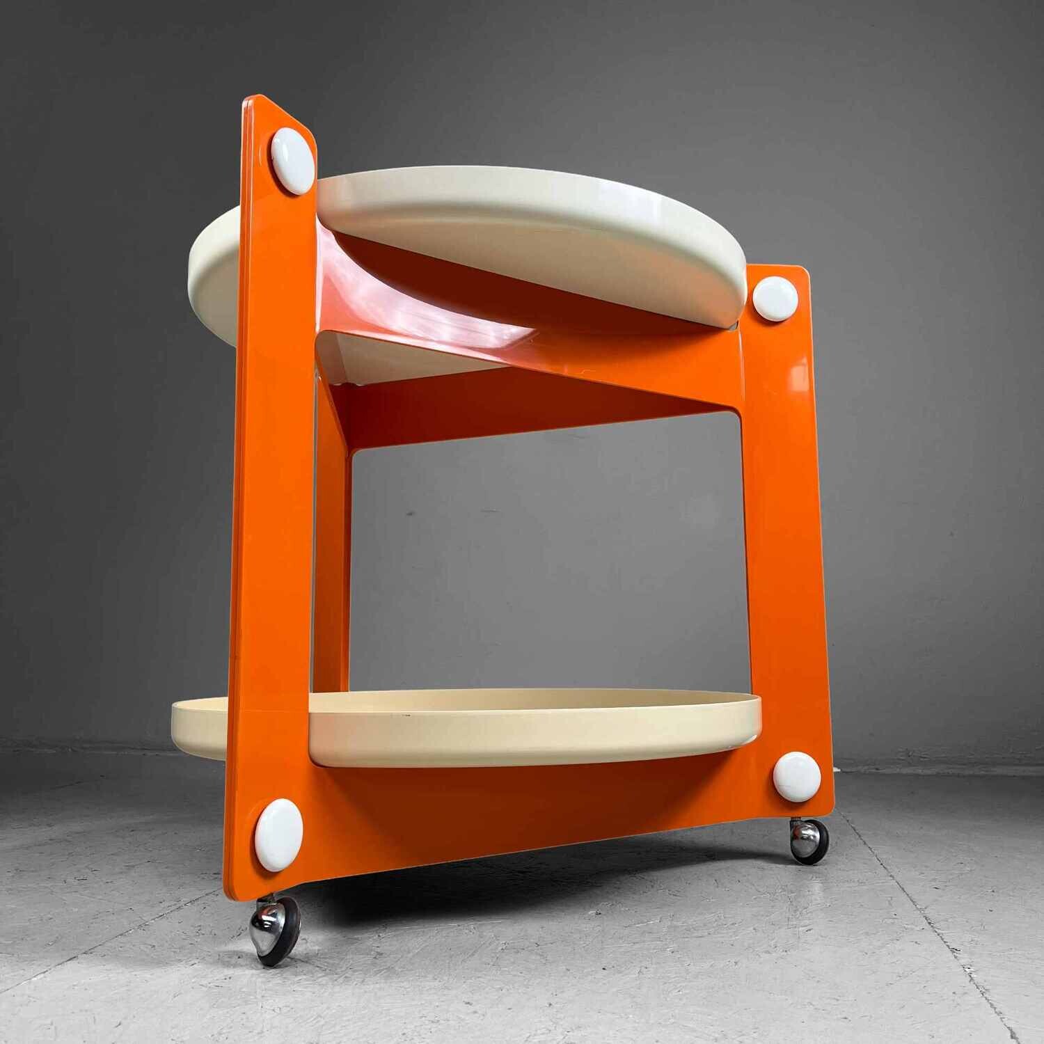 Space Age Trolley by Luigi Massoni for Guzzini, Italy