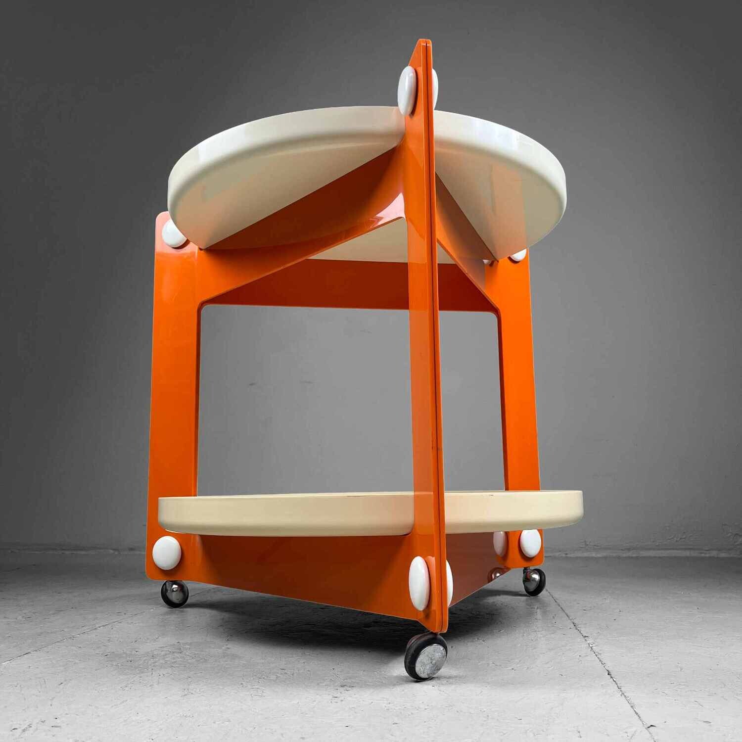 Space Age Trolley by Luigi Massoni for Guzzini, Italy