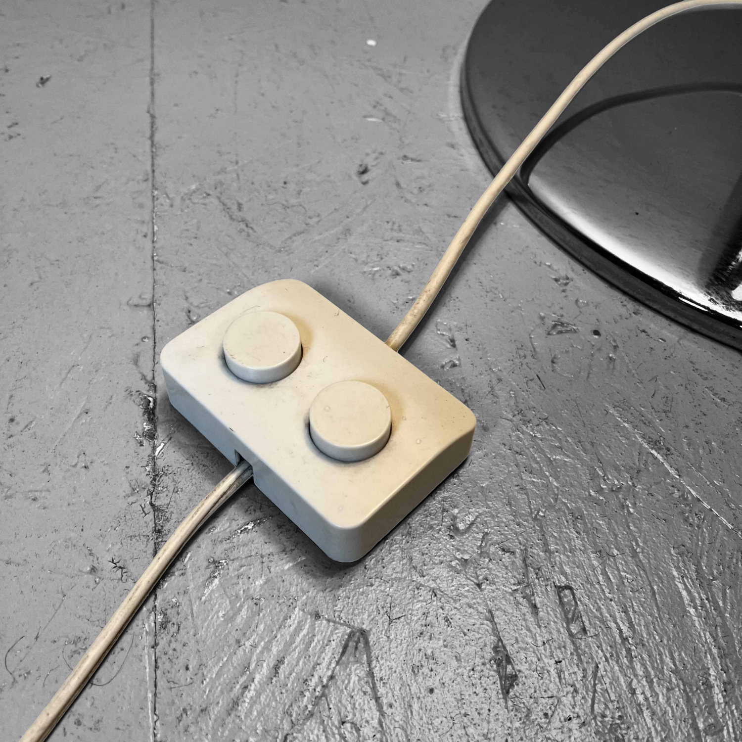 Buisvormige Chrome Design Vloerlamp, Italy