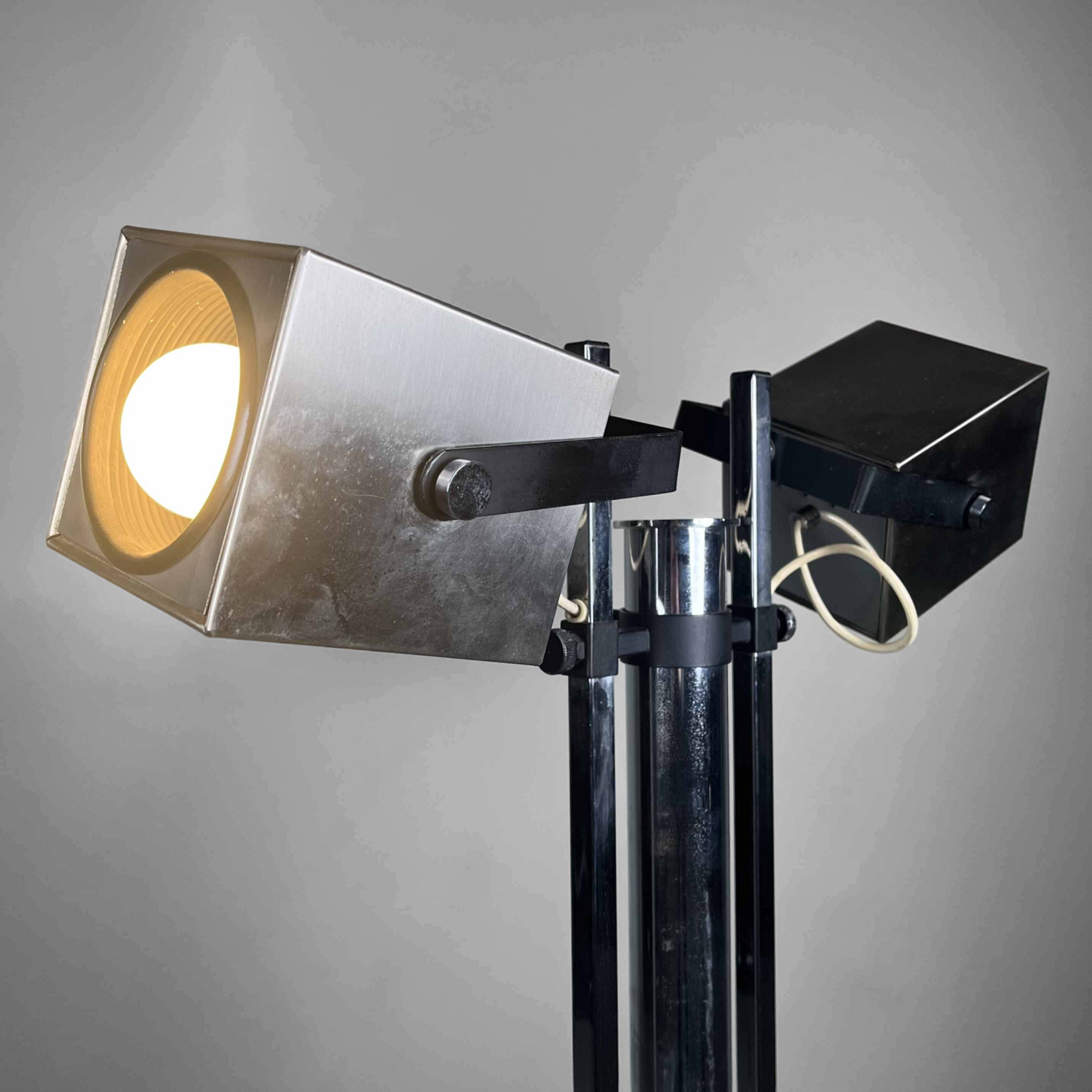 Verstelbare Mid Century Floor Lamp van Pat Hoffman voor Lucitalia, 70s