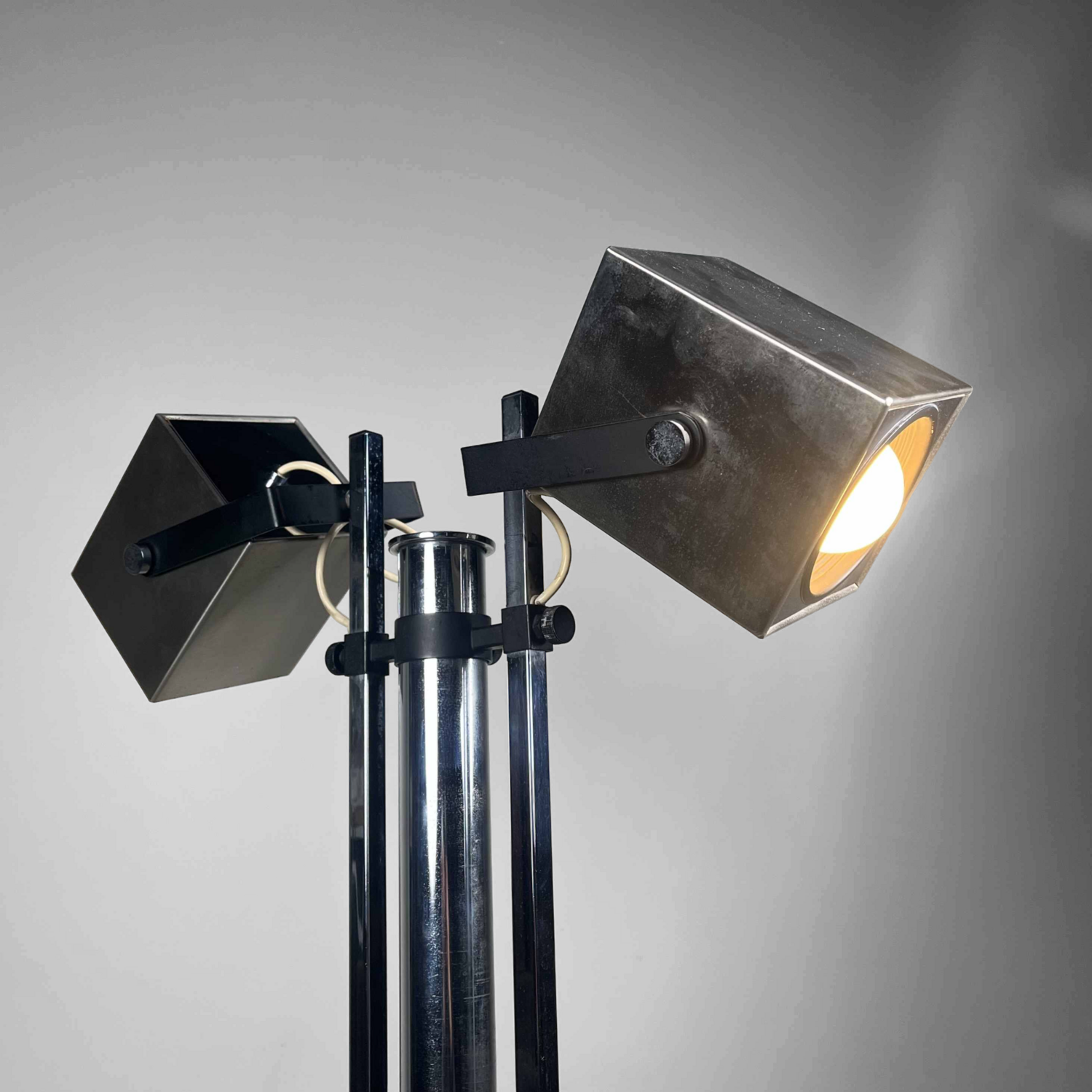 Adjustable Mid Century Floor Lamp by Pat Hoffman for Lucitalia, 70s
