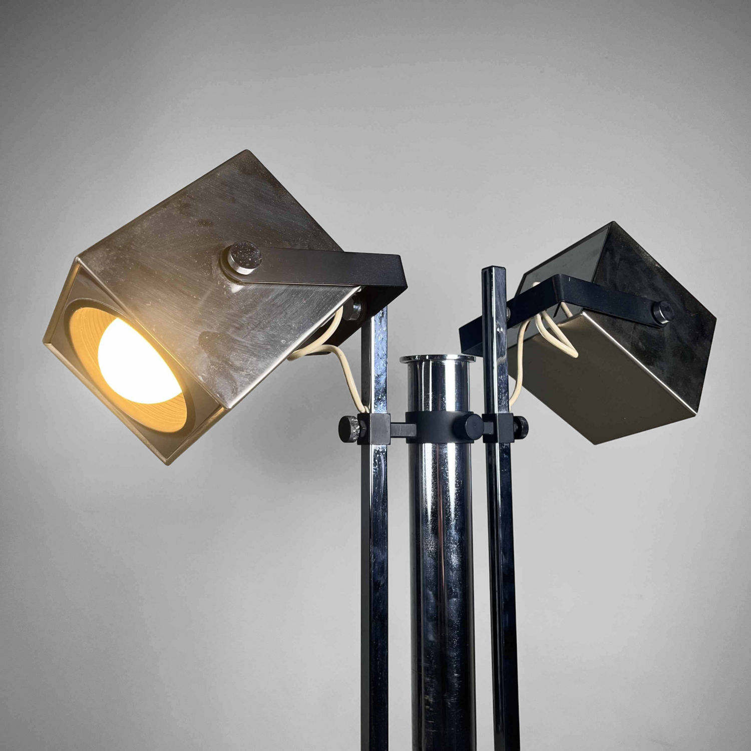 Adjustable Mid Century Floor Lamp by Pat Hoffman for Lucitalia, 70s