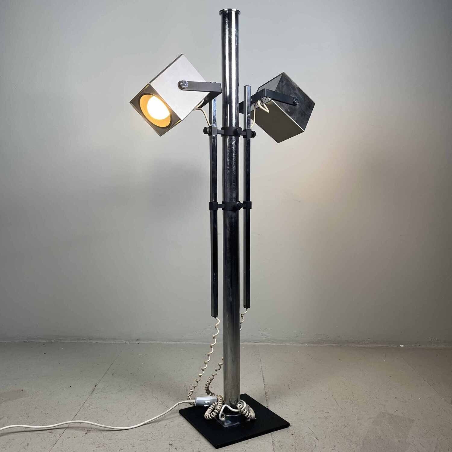 Adjustable Mid Century Floor Lamp by Pat Hoffman for Lucitalia, 70s